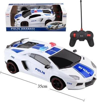 Toysan Uzaktan Kumandalı Usb Şarjlı Işıklı Polis Arabası 35 Cm Tysnpol