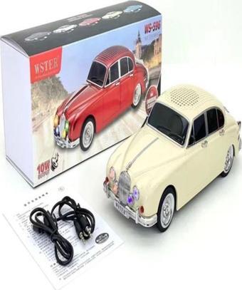 Ultratekno Ws-596Bt 1967 Model Jaguar Mark 2 10W Bluetooth Hoparlör Fm Radyo Usb Tf Aux Destekli Speaker