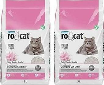 Rocat Kedi Kumu Bebek Pudrası Kokulu 5 LT*2 Adet