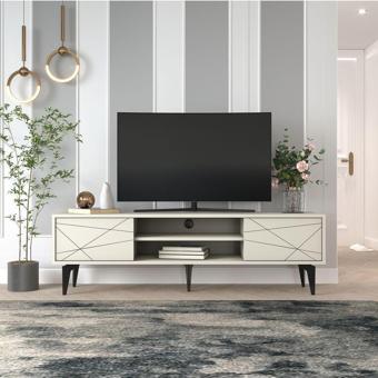 Mert Sert Mobilya Brendon Tv Sehpası Tv Ünitesi Kumtaşı 160 cm
