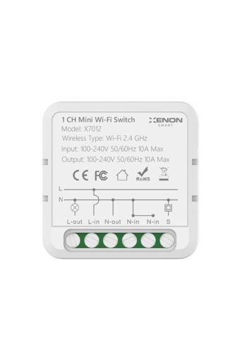 Xenon Smart Akıllı Sıva Altı Tekli Anahtar Switch Mobil Uygulama Wi-Fi Bluetooth Uzaktan Kontrol X7012