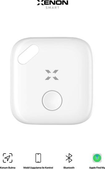 Smart Tag Akıllı Takip Cihazı Beyaz  (Apple Lisanslı)