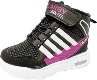 Carby 2021-B Kız Bebe Sneakers Bot Beyaz Fuşya