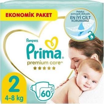 Prima Premium Care 2 Beden Bebek Bezi 60 Adet Mini Jumbo Paket