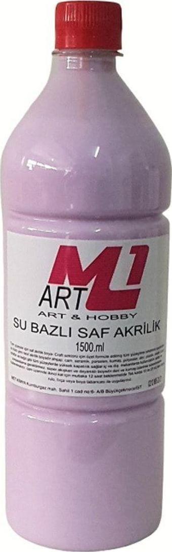 M1 Art Saf Akrilik Boya 1500.Ml 9 Renk Seçeneği, Ahşap, Tuval, Seramik , Duvar ,Taş