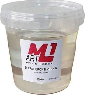 M1 Art Şeffaf Epoksi Vernik 1000.Ml