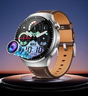 Qifit Watch 9 Akıllı Yuvarlak Saat 4G, App Kontrolü, 5G, Gps,Bluetooth, Nfc  Gizli Kamera Btk Kayıtlı