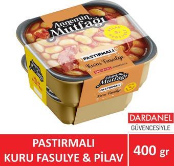 Annemin Mutfağı Hazır Yemek Pastırmalı Kuru Fasulye 200 gr & Pilav 200 gr