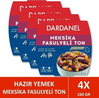 Dardanel Aç Ye Meksika Fasulyeli Ton Balığı 160 gr x 4 Adet