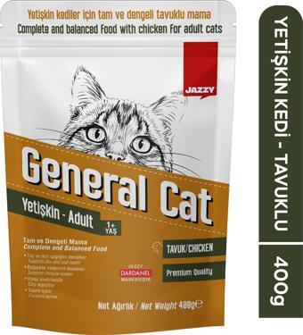 Jazzy General Cat Yetişkin Kedi Maması Tavuklu 400 gr