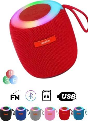 Favors Mini Rgb Işıklı Bluetooth Speaker Taşınabilir Ses Bombası Stereo Yüksek Kalite Hoparlör Ses Seviyesi