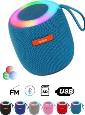 Favors Mini Rgb Işıklı Bluetooth Speaker Taşınabilir Ses Bombası Stereo Yüksek Kalite Hoparlör Ses Seviyesi