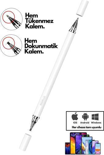 Abbruch 2İn1 Dokunmatik Kalem Tüm Cihazlara Uyumlu Tablet Telefon Için Çizim & Yazı Kalemi Stylus Pen