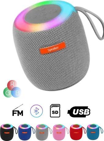 Favors Mini Rgb Işıklı Bluetooth Speaker Taşınabilir Ses Bombası Stereo Yüksek Kalite Hoparlör Ses Seviyesi