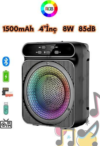 Favors Taşınabilir Bluetooth Hoparlör Fm Radyo/Sd Kart/Usb/Bluetooth Speaker Extra Bass Ses Bombası 4 İnc