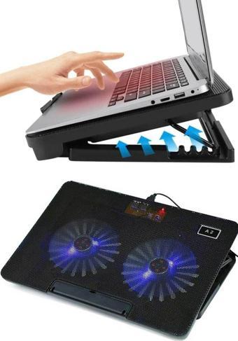 Favors Çift Fanlı Üç Kademe Ayarlanabilir 17'' Laptop Soğutucu Fan