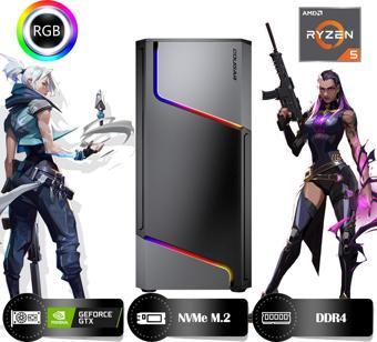 HYPER ROCKET Titan HRA161650TT Ryzen 5 5500 16GB Ram 500GB Nvme M.2 SSD GTX1650 4GB Masaüstü Oyuncu Bilgisayarı