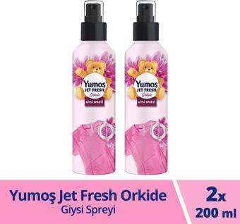 YUMOŞ JET FRESH GİYSİ SPREYİ ORKİDE 200 ML 2 ADET