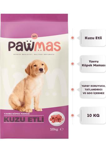 Pawmas Kuzu Etli Yavru Köpek Maması 10 Kg