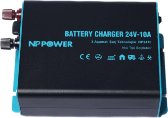 NP Power 24V 10A Akü Şarj Cihazı