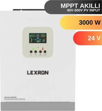 Lexron 3kW 3000W Hv Mppt 40-500 Pv Input Akıllı Tam Sınus İnverter