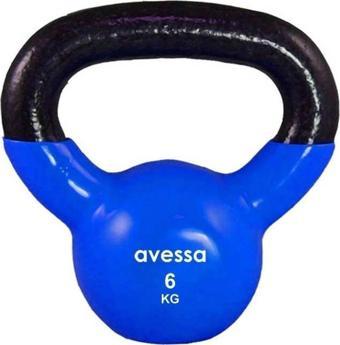 Avessa 6 kg Kettlebell Çaydanlık Dambıl Vinyl Kettlebell