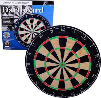 Avessa Dart-200 Domuz Kılı Dart Tahtası Profesyonel Dart Seti 6 Adet Ok Dart-200