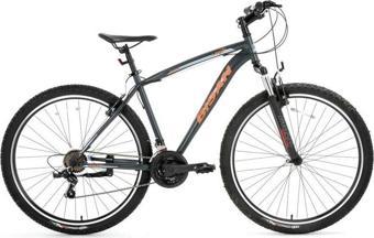 BİSAN LEON ERKEK DAĞ BİSİKLETİ 46CM V 26 JANT 21 VİTES MAT GRİ TURUNCU