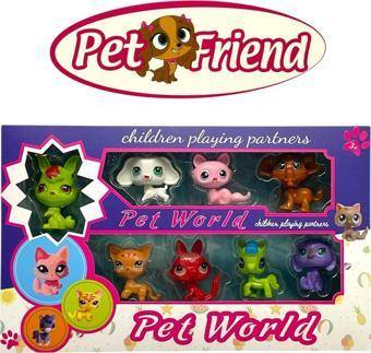 Miniş Oyuncak Karakterleri Littlest Pets Shop 8'li Miniş Ailesi