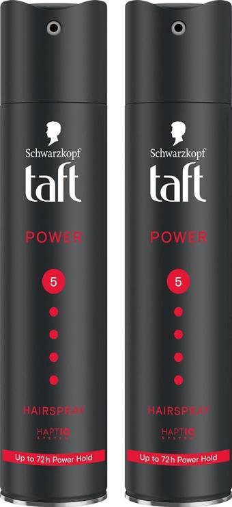 Taft Power Kafein Saç Spreyi 250ml - 2'li Set Güçlendirme