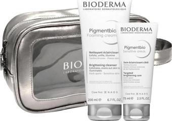 Bioderma Pigmentbio Foaming Cream 200 ml + Pigmentbio Sensitive Areas 75 ml + 40 ml Çantalı