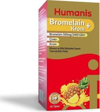 Humanis Bromelain + Krom 60 Tablet