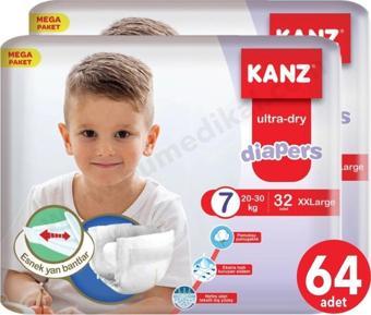 Kanz 7 Numara Bebek Bezi Belbantlı 64'lü