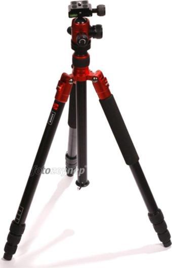 Digipod A-2540Fm Profesyonel Tripod Kırmızı