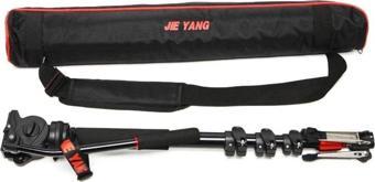 Jieyang Monopod Jy0517B Mandallı Kilit Sistemi Kırmızı