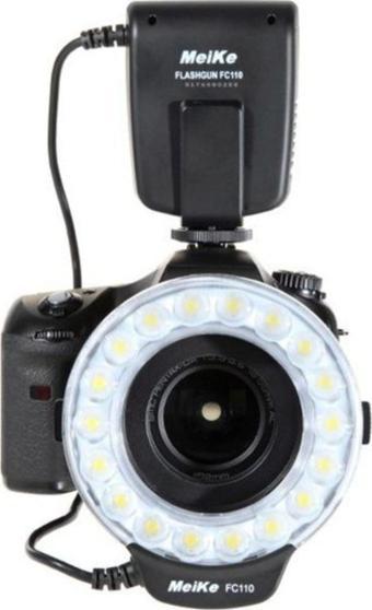 Meike Fc110 Led Macro Ring Flaş Canon, Nikon, Pentax, Olympus Uyumlu