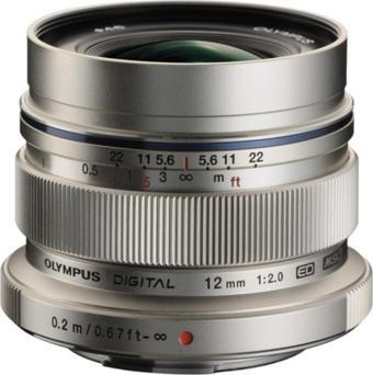 Olympus M.Zuiko 12Mm F/2.0 Lens (Silver)