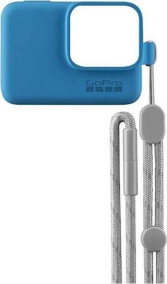 Gopro Bileklik + Boyunluk (Mavi) Sleeve + Lanyard (Blue)