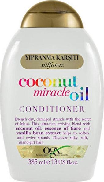 Ogx Yıpranma Karşıtı Bakım Kremi - Ogx Yıpranma Karşıtı Coconut Miracle Oil Bakım Kremi 385 Ml