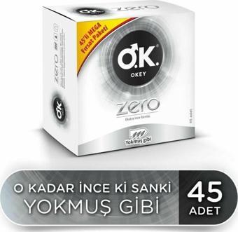 Okey Zero Ekstra Ince Formlu 45 Adet