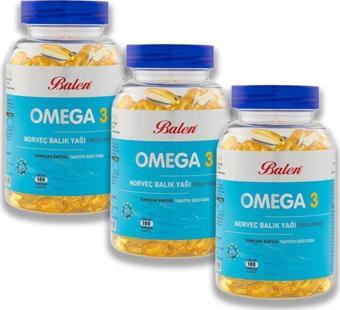 Balen Omega 3 Norveç Balık Yağı 1380 Mg 100 Kapsül X 3 Adet