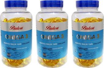 Balen Omega 3 Norveç Balık Yağı 1380 Mg 200 Kapsül X 3 Adet ( Form)