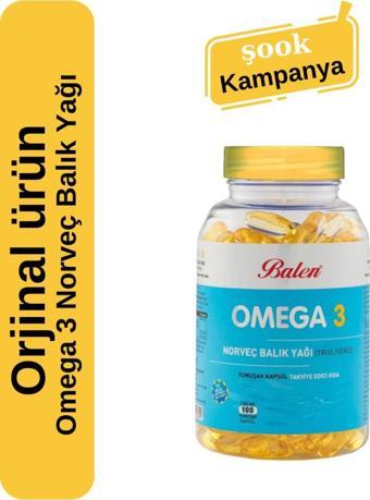 Balen Omega 3 Norveç Balık Yağı 1380Mg 100 Kapsül