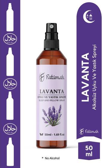 Fatimah Doğal Lavanta Kokulu Alkolsüz Uyku Ve Yastık Spreyi Natural Sleep And Pıllow Spray 50 Ml