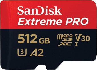 Sandisk Extreme Pro 512Gb Micro Sdxc Uhs-1 A2 170Mb/S Hafıza Kartı Sdsqxcz-512G-Gn6Ma