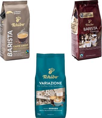 Tchibo Barista Espresso-Caffé Créme-Variazon Çekirdek Kahve Set (1KG x3)