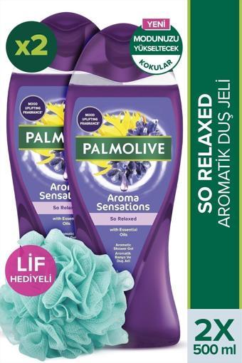 Palmolive Aroma Sensations So Relaxed Aromatik Banyo Ve Duş Jeli 500 Ml X 2 Adet + Duş Lifi Hediye