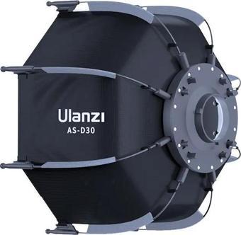 Ulanzi AS-D30 30cm Mini Bowens Montajlı ve Izgaralı Sekizgen Softbox