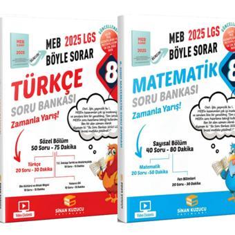 8.SINIF MATEMATİK SORU BANKASI VE 8.SINIF TÜRKÇE SORU BANKASI SİNAN KUZUCU - Sinan Kuzucu Yayınları