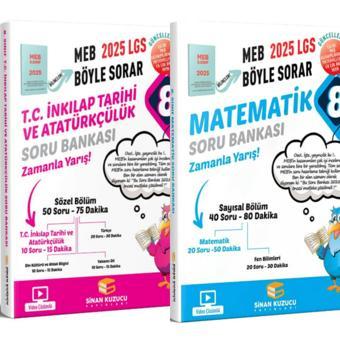 8.SINIF MATEMATİK SORU BANKASI VE T.C İNKİLAP TARİHİ VE ATATÜRKÇÜLÜK SORU BANKASI SİNAN KUZUCU - Sinan Kuzucu Yayınları